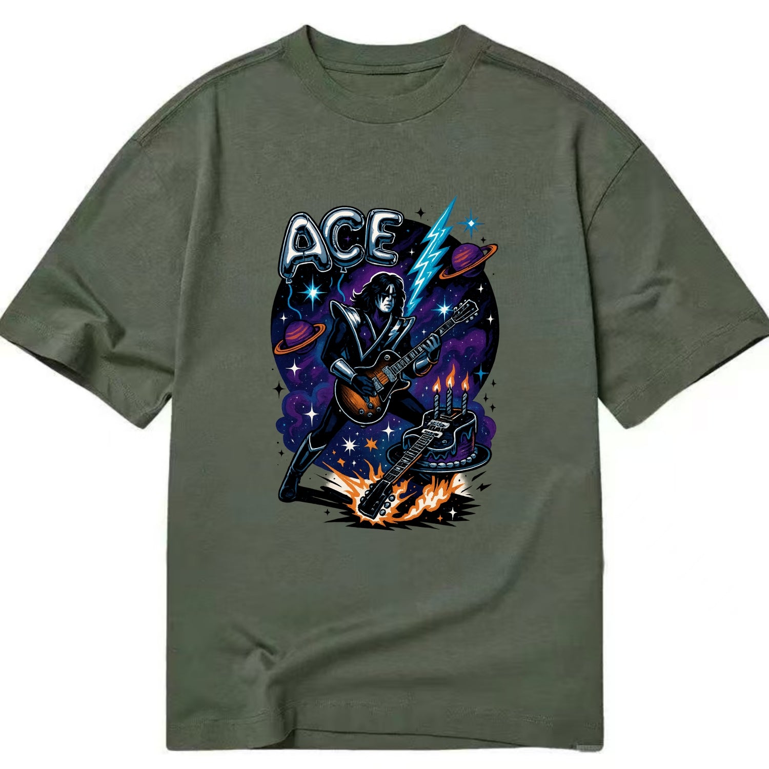Ace Birthday Celebration - Classic T-shirt - Army Green
