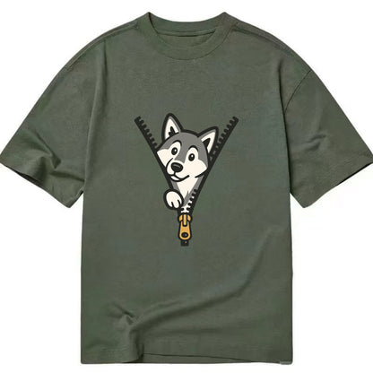 Alaskan Malamute - Classic T-shirt - Army Green