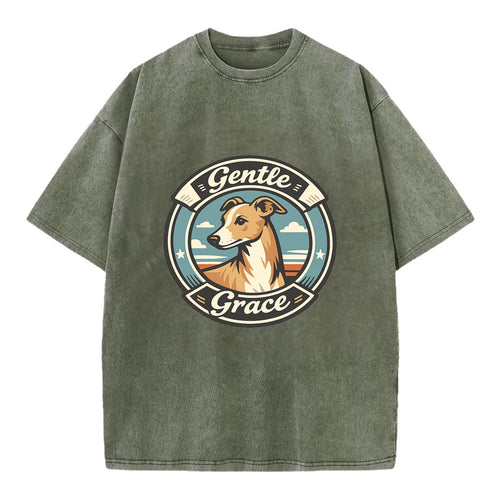 Gentle Grace of the Whippet - Vintage T-shirt