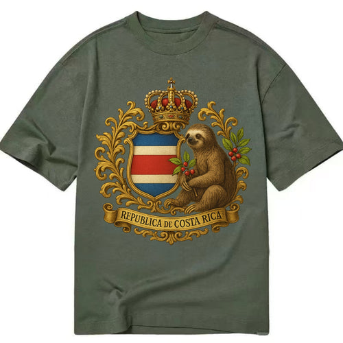 Costa Rica Sloth Emblem  - Classic T-shirt
