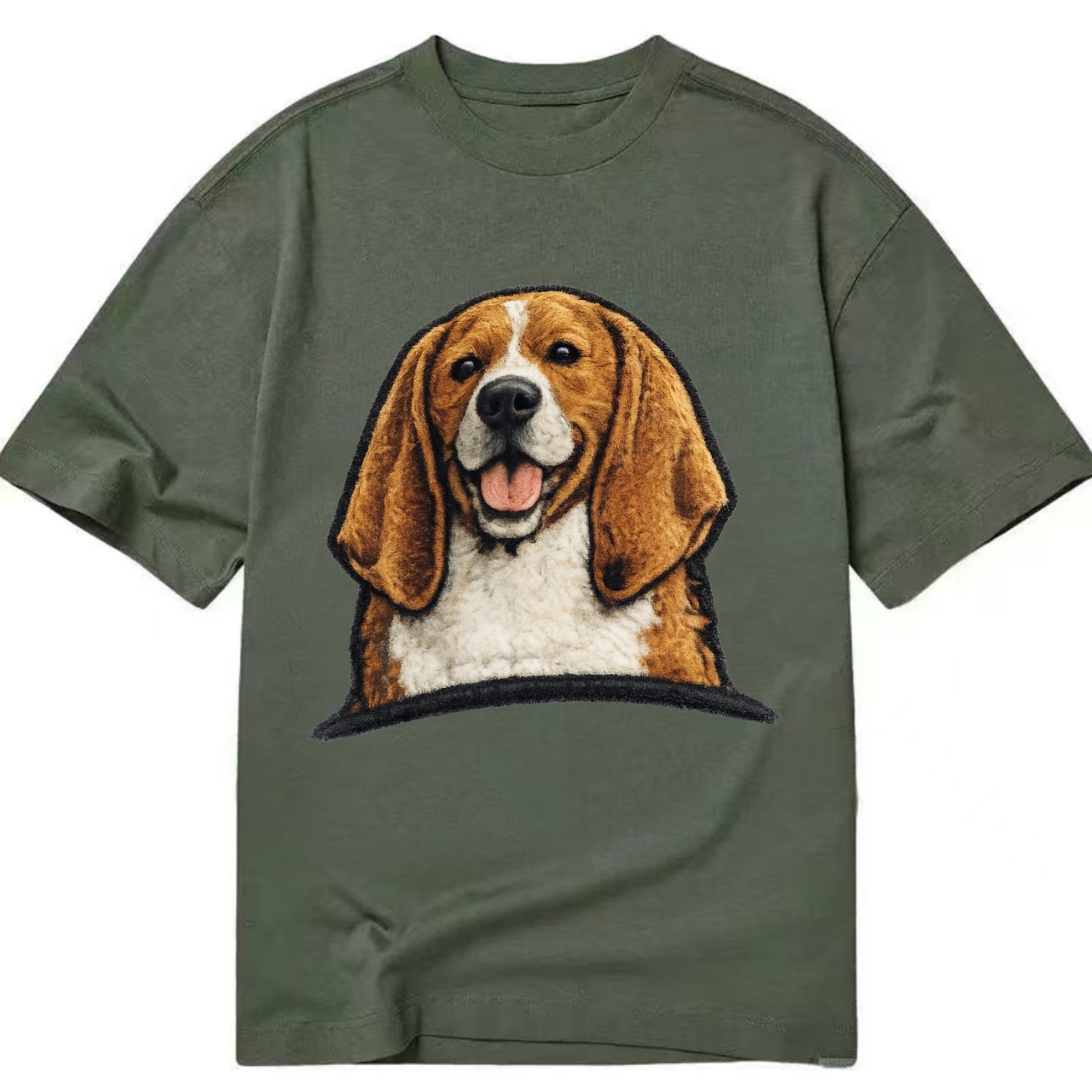 Buddy Beagle - Classic T-shirt - Army Green