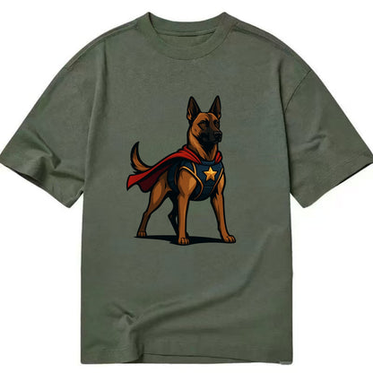 Belgian Malinois Guardian Hero  - Classic T-shirt - Army Green