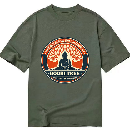 Zen Harmony Emblem - Classic T-shirt - Army Green