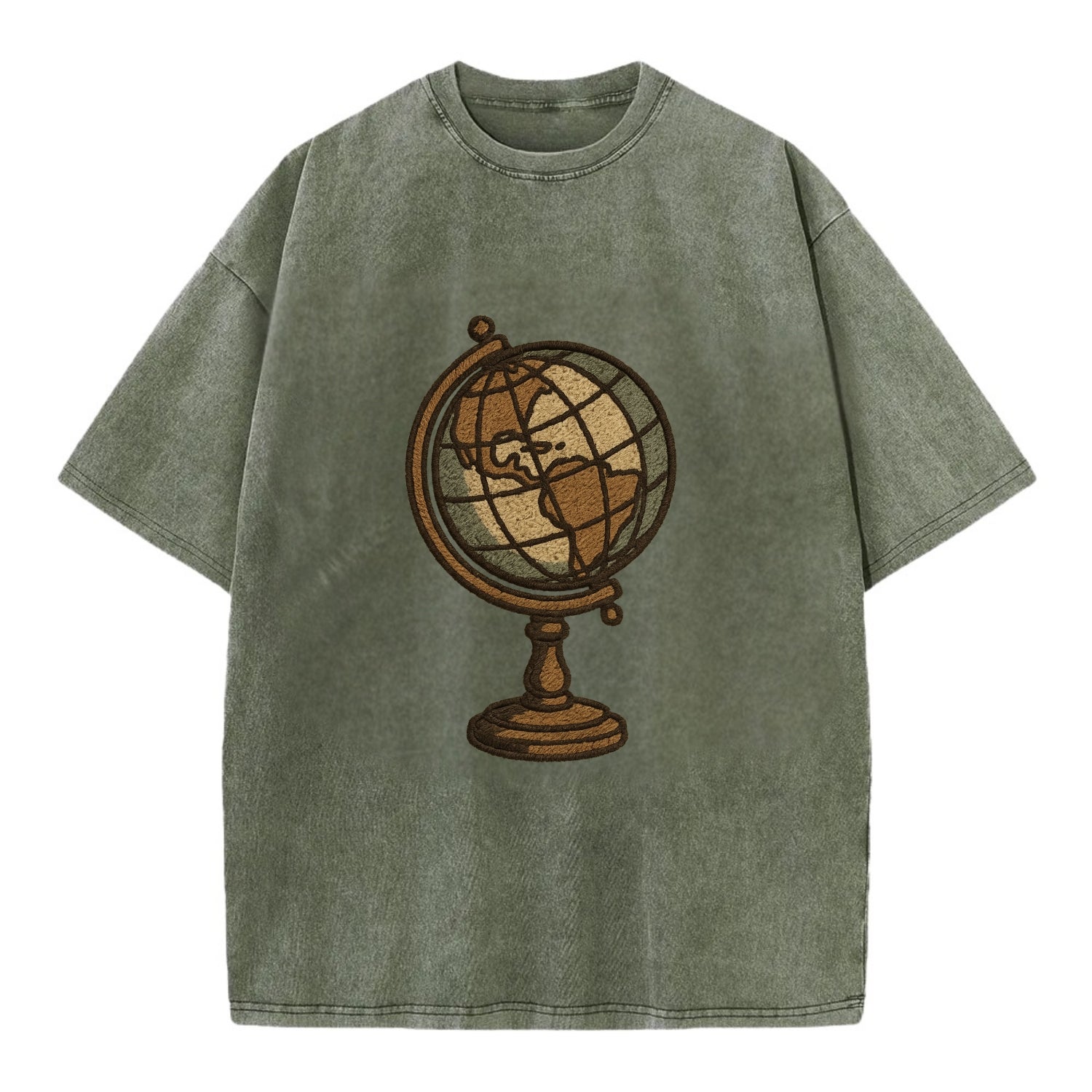 Globe  - Vintage T-shirt - Army Green
