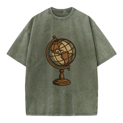 Globe  - Vintage T-shirt - Army Green