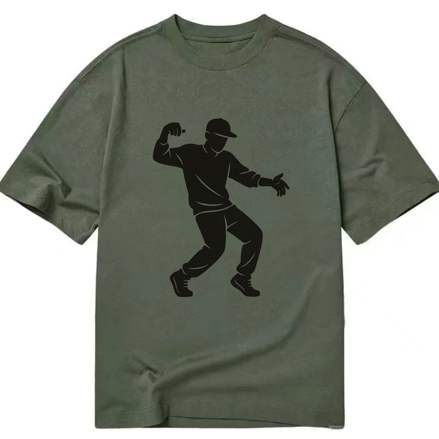 Hip-hop dancer popping and locking - Classic T-shirt - Army Green