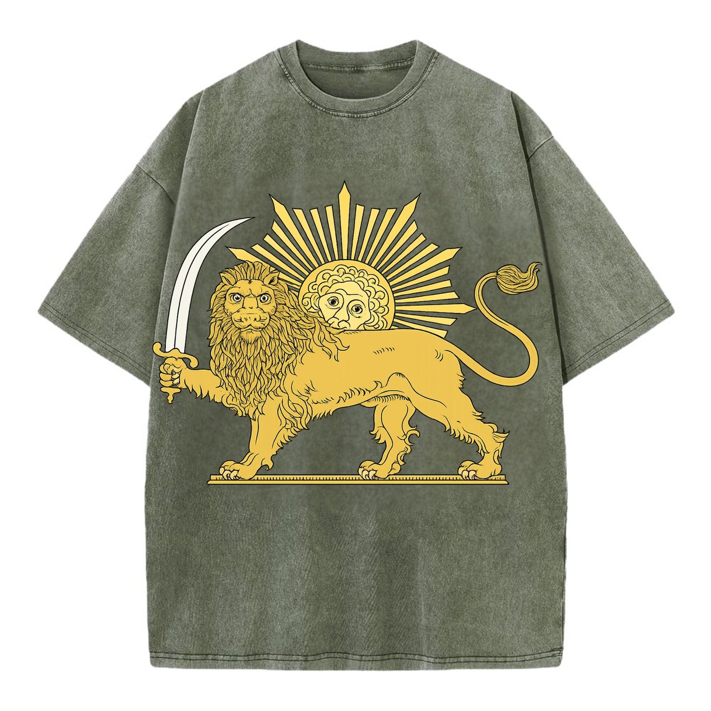 Shir O Khorshid - Vintage T-shirt - Army Green