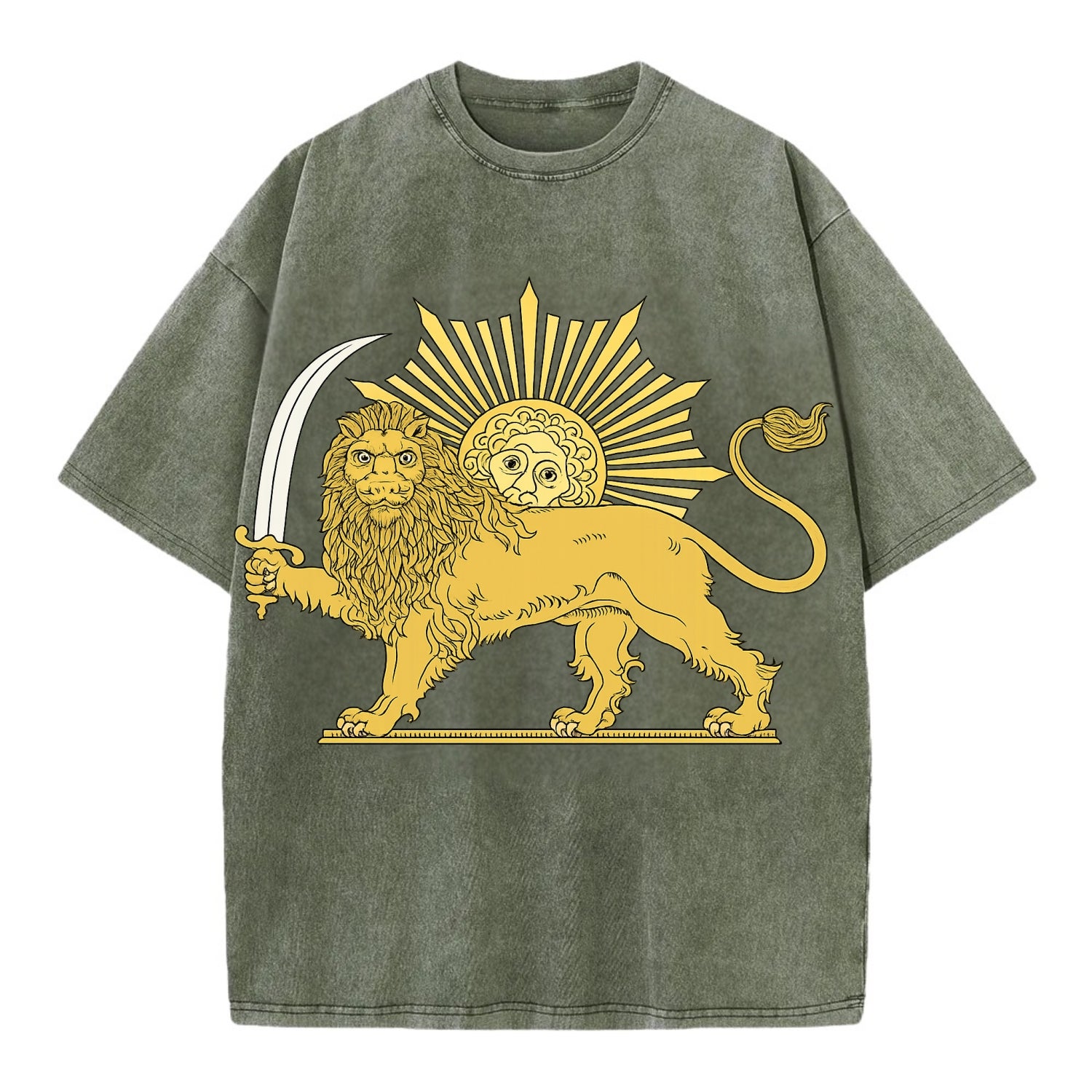 Shir O Khorshid - Vintage T-shirt - Army Green