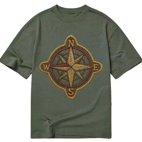 Compass rose with cardinal directions - explorer symbol - Classic T-shirt