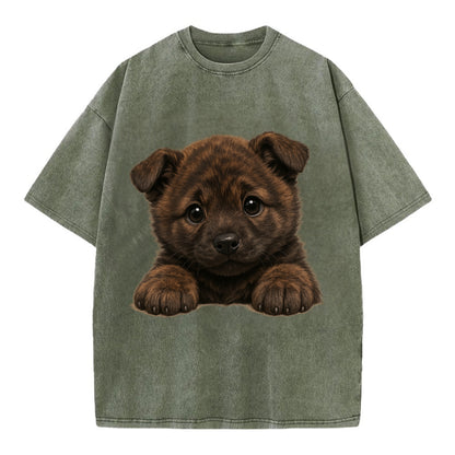 Kai Ken  - Vintage T-shirt - Army Green