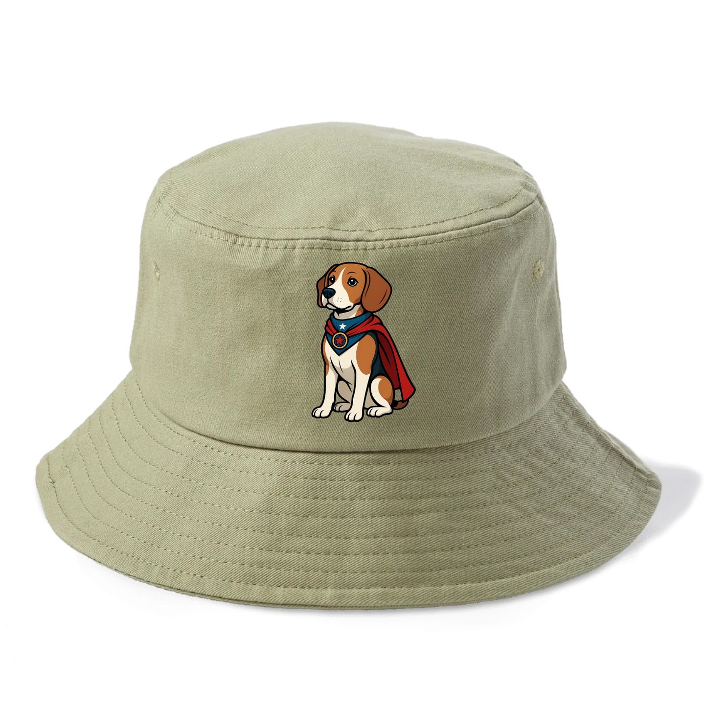 Beagle Patriotic Hero  - Bucket Hat - Army Green