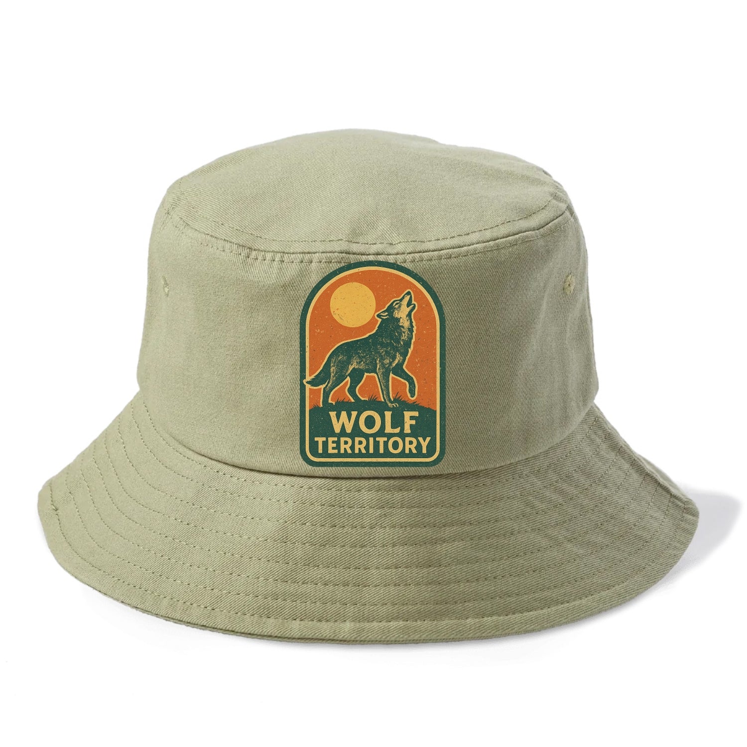 Wolf Territory Marking  - Bucket Hat - Army Green