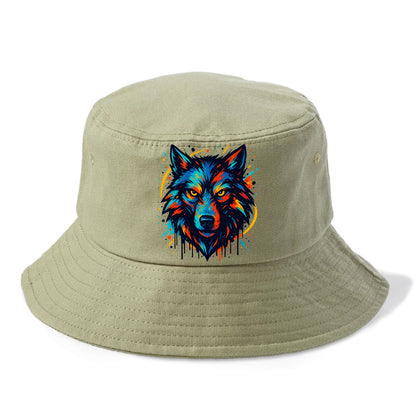 Alpha Wolf Leader  - Bucket Hat - Army Green