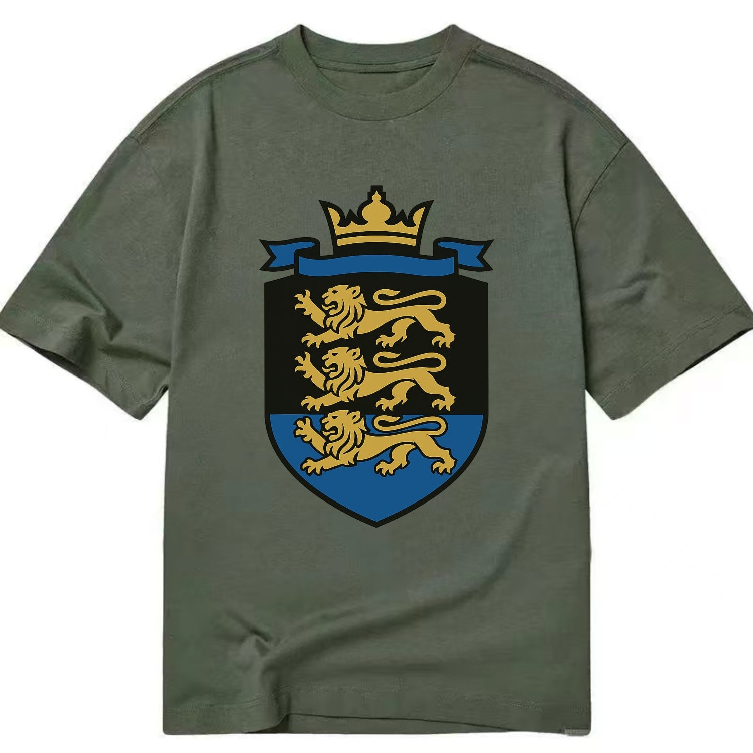 Estonia Royal Logo  - Classic T-shirt - Army Green