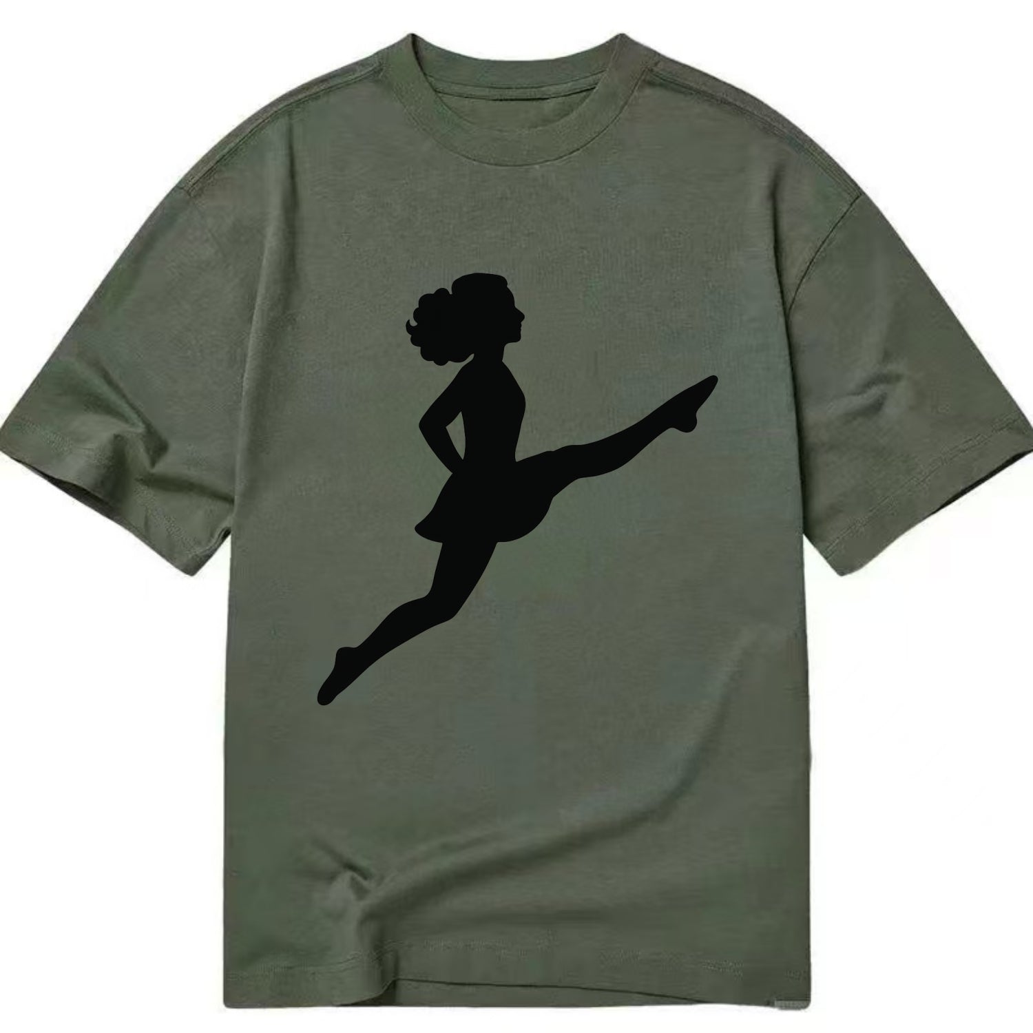 Irish step dancer Riverdance leap - Classic T-shirt - Army Green