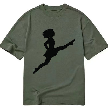 Irish step dancer Riverdance leap - Classic T-shirt - Army Green