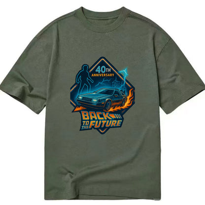 Back To The Future 40th Anniversary 2 - Classic T-shirt - Army Green