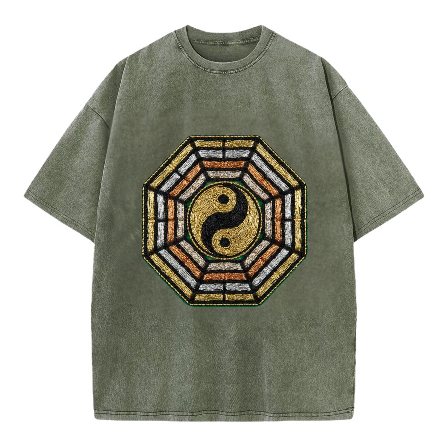 Bagua - Vintage T-shirt - Army Green