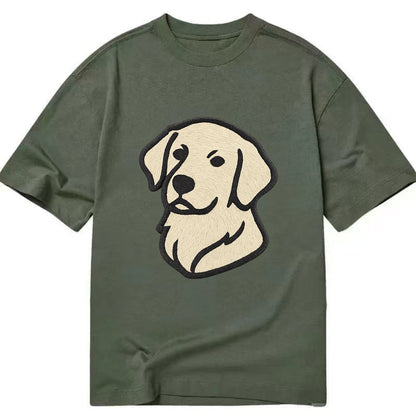 Golden Retriever - Head tilt curious pos Classic T-shirt - Army Green