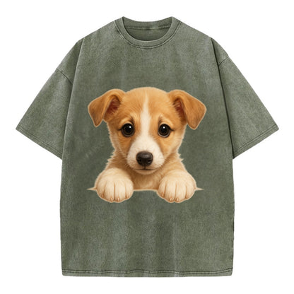 Whippet  - Vintage T-shirt - Army Green