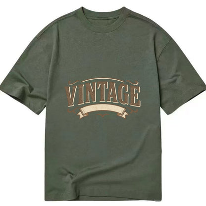 Bold typography design - "CENTERED" - aligned, focused, balanced within - Classic T-shirt - Army Green