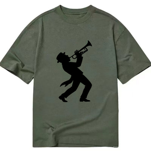 Trumpet player hitting high note - Classic T-shirt