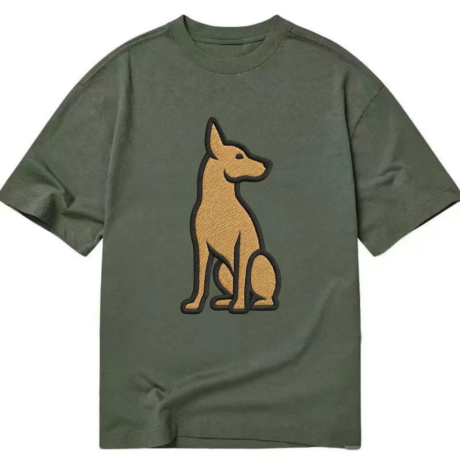 Pharaoh Hound - Tan colored sitting pose Classic T-shirt - Army Green
