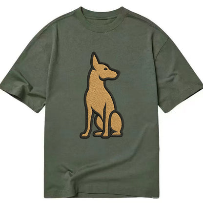 Pharaoh Hound - Tan colored sitting pose Classic T-shirt - Army Green