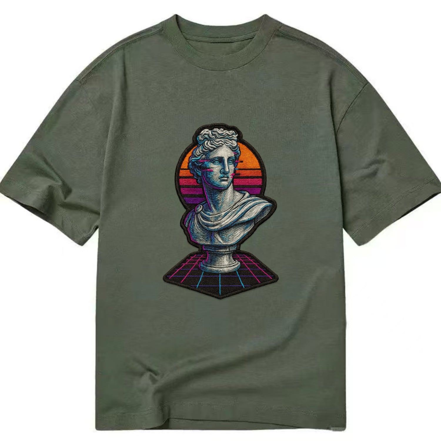 Greek Statue - Classic T-shirt - Army Green