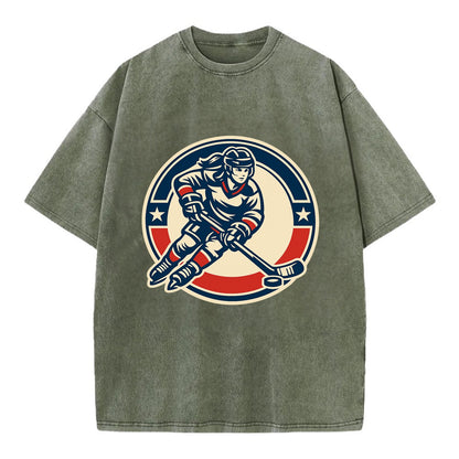 Fearless Ice Warrior - Vintage T-shirt - Army Green
