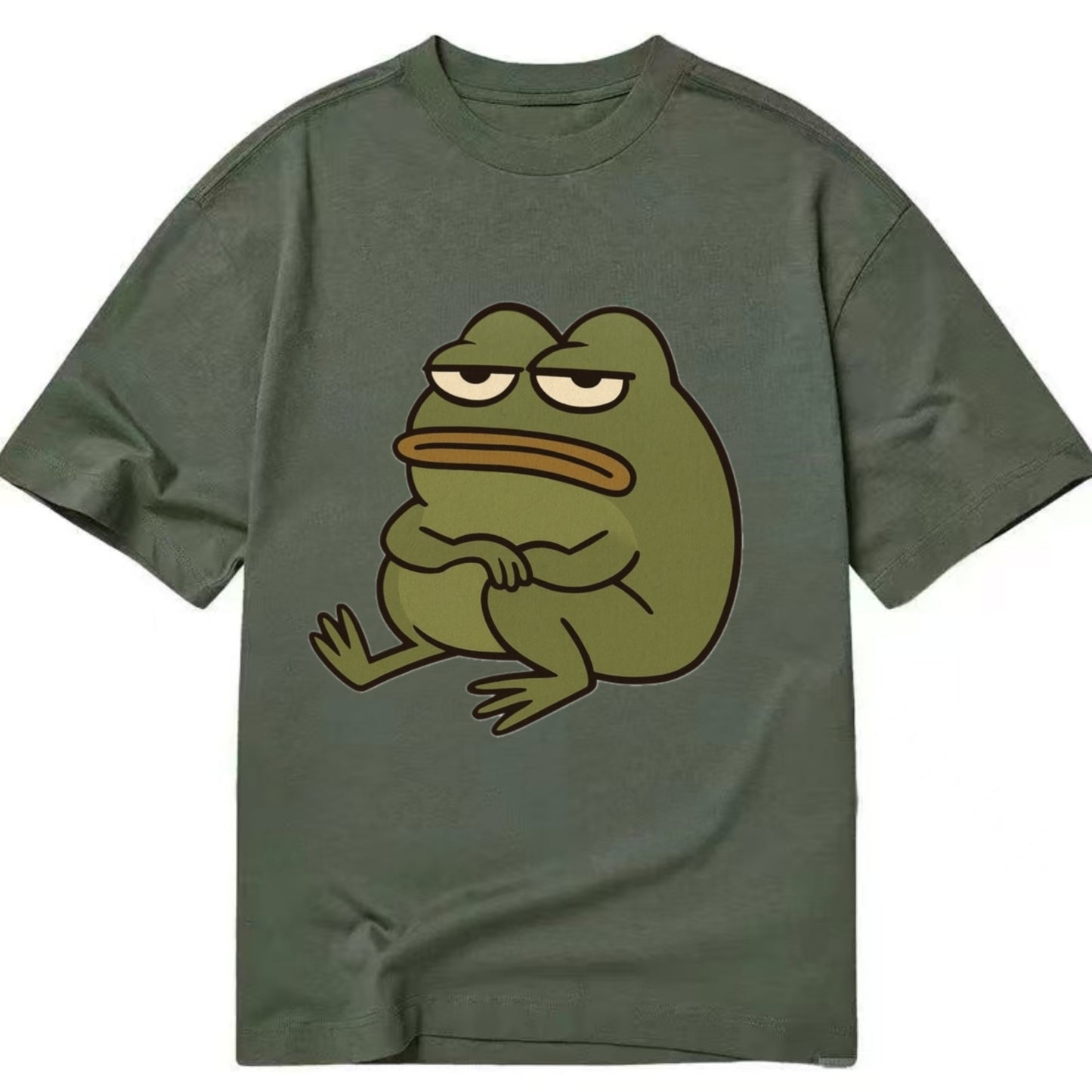The Frog Judges Silently - Classic T-shirt - Army Green