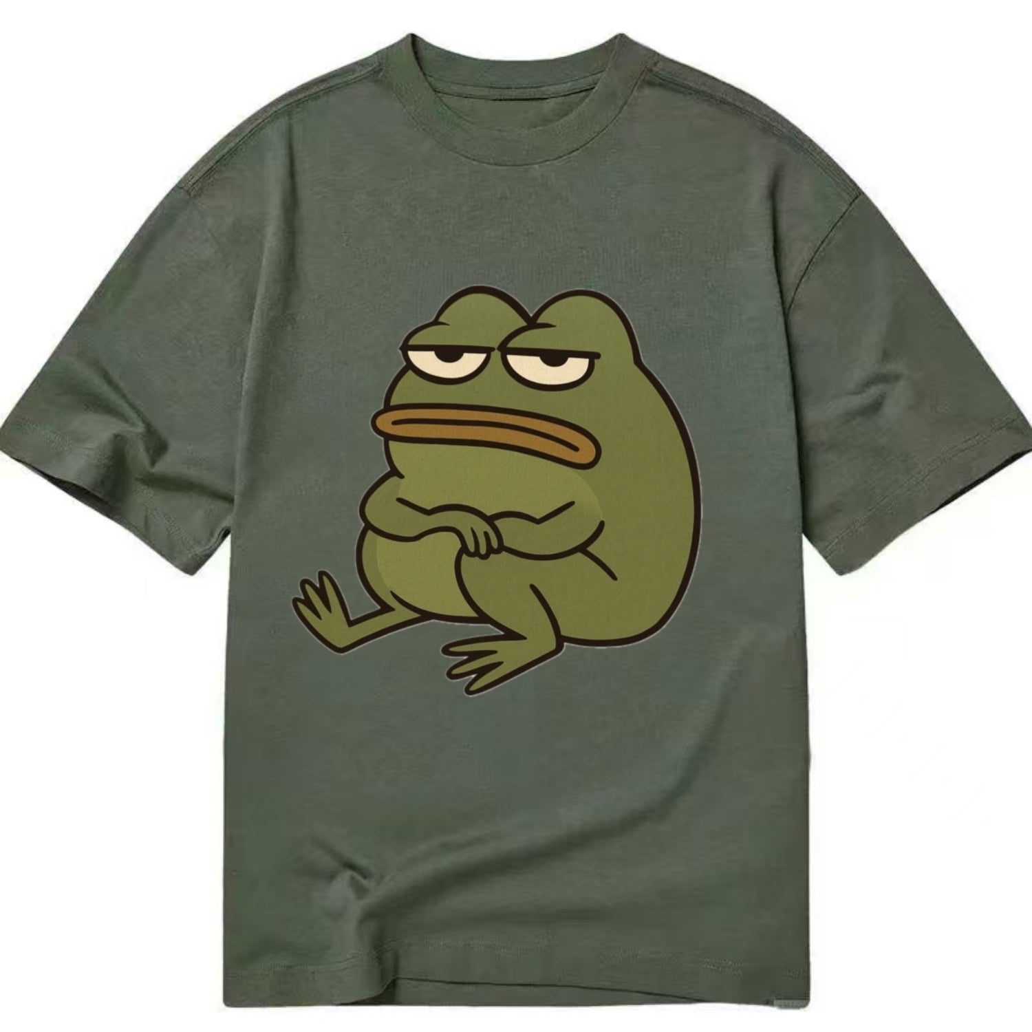 The Frog Judges Silently - Classic T-shirt - Army Green