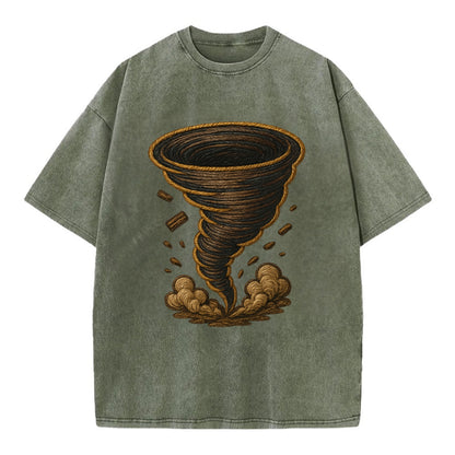 Tornado  - Vintage T-shirt - Army Green