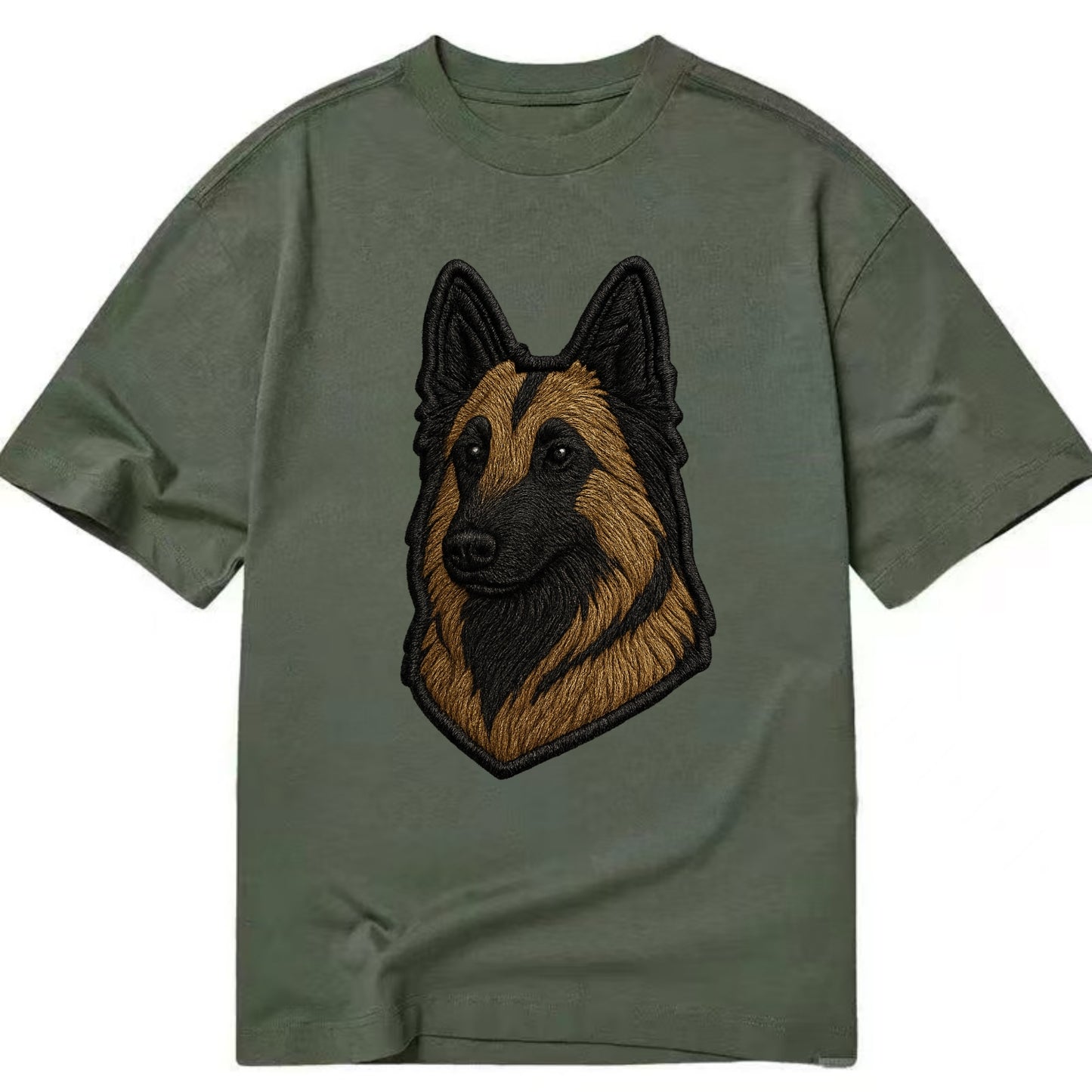 Belgian Tervuren - Trendy shepherd desig - Classic T-shirt - Army Green