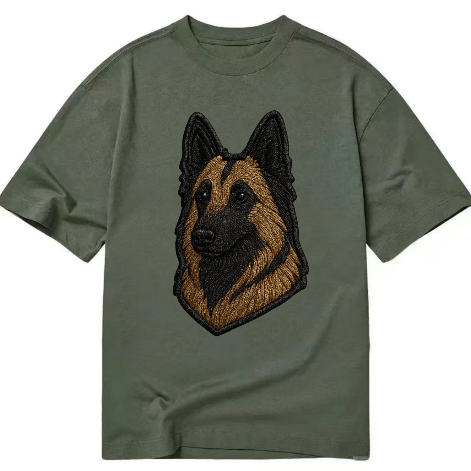 Belgian Tervuren - Trendy shepherd desig - Classic T-shirt - Army Green