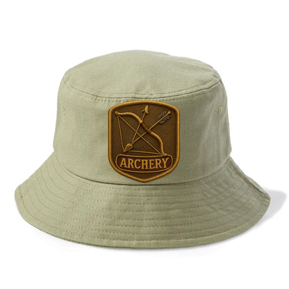 Bow and arrow crossed - archery enthusiast - Bucket Hat - Army Green