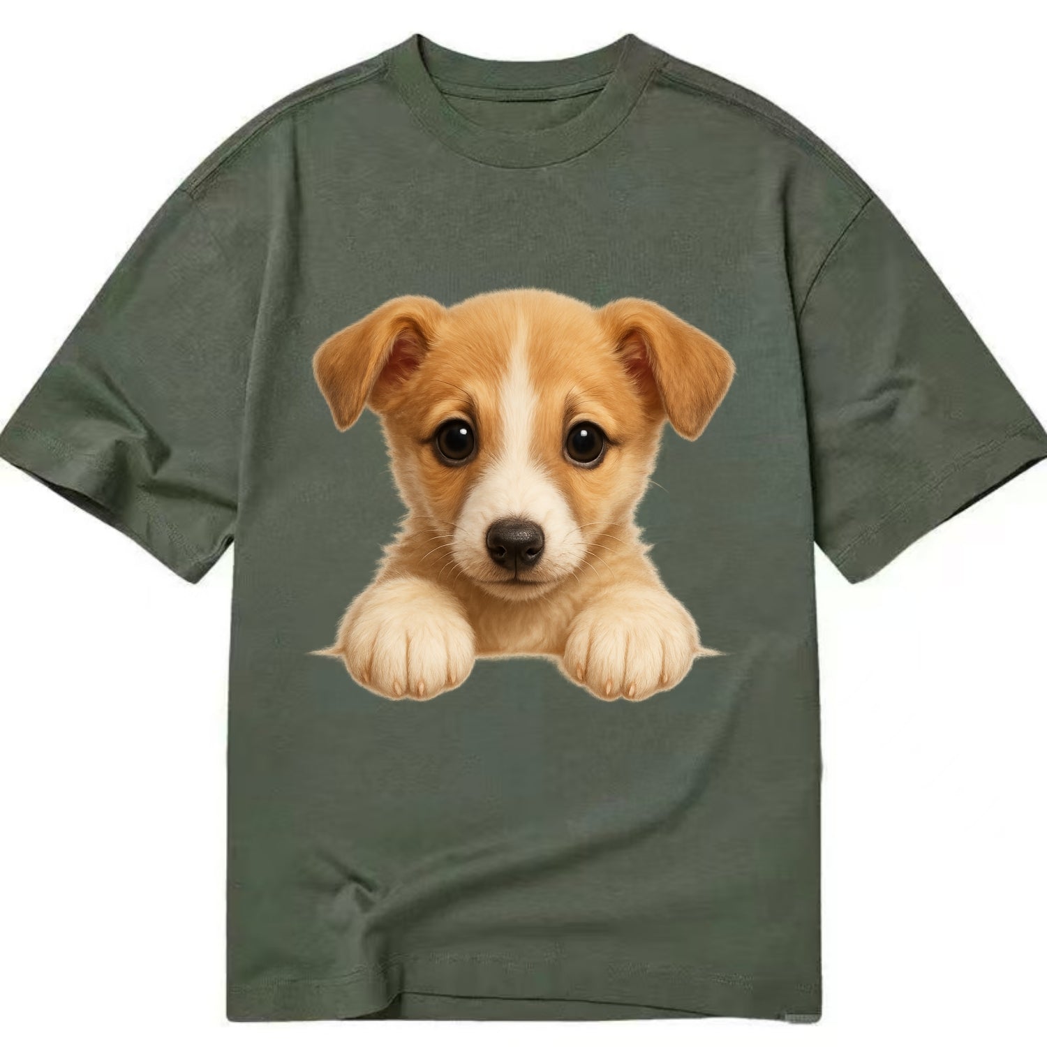 Whippet  - Classic T-shirt - Army Green