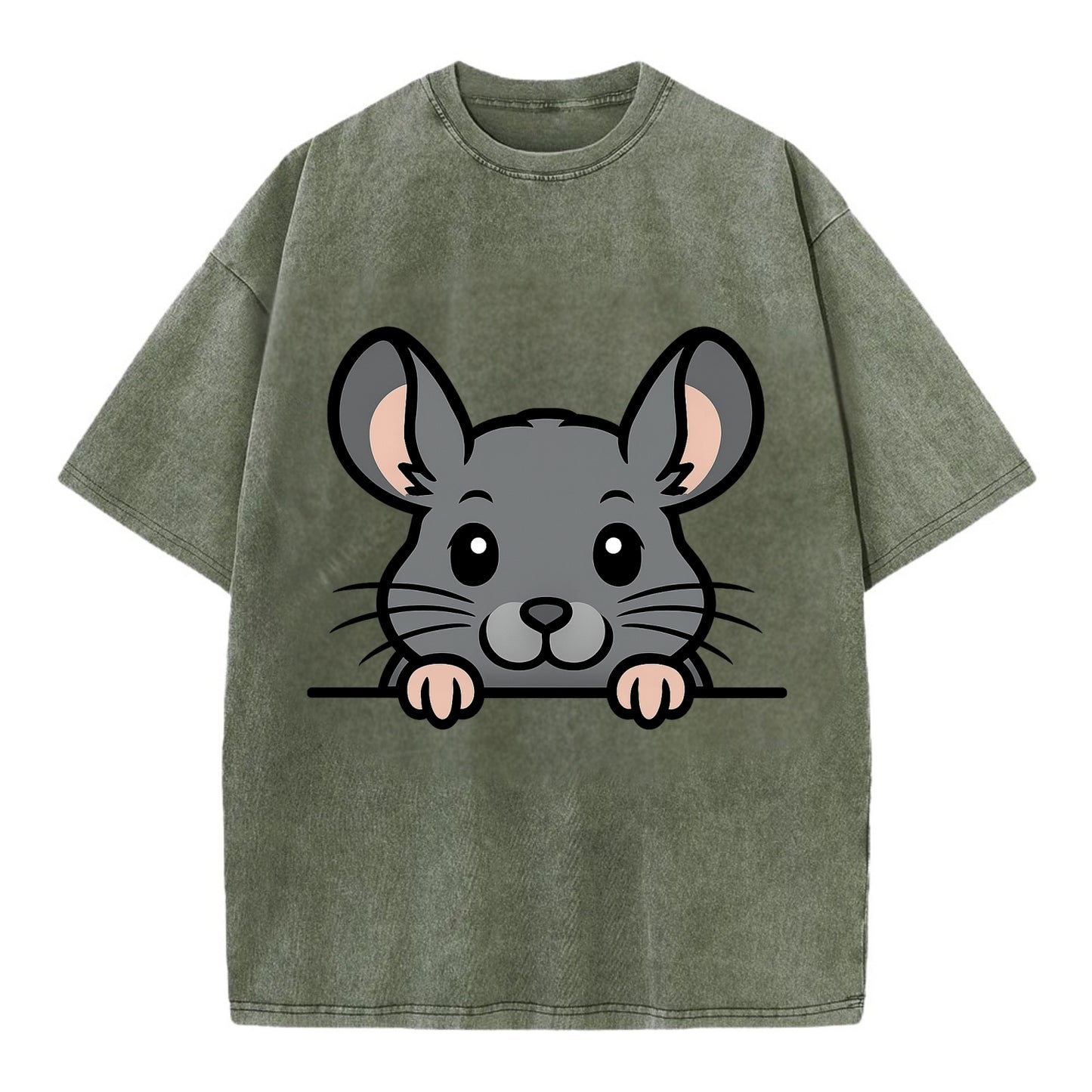 Chinchilla  - Vintage T-shirt - Army Green