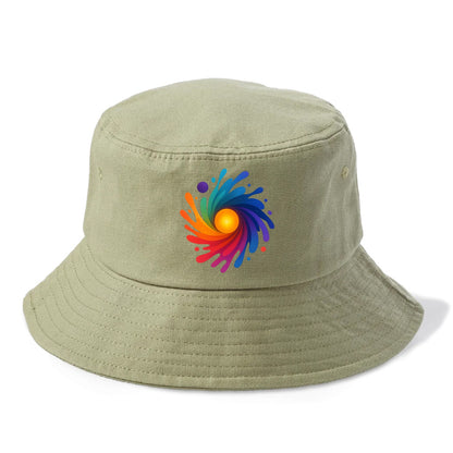 Big Bang Palette - Explosion of paint co - Bucket Hat - Army Green