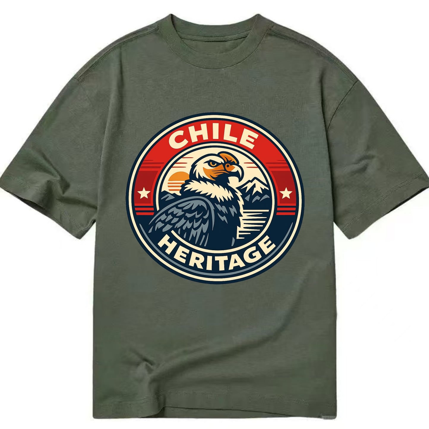 Andean Spirit Emblem - Classic T-shirt - Army Green