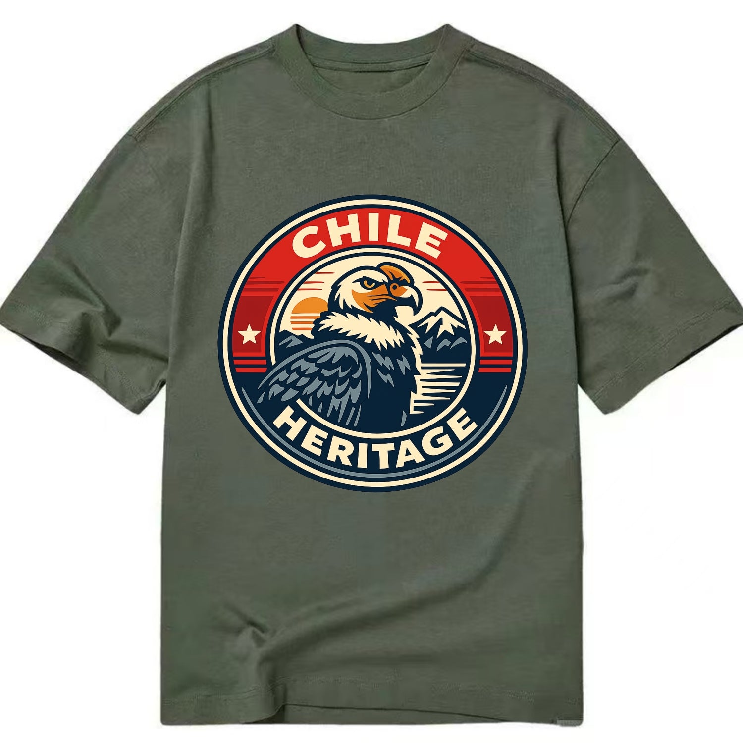 Andean Spirit Emblem - Classic T-shirt - Army Green