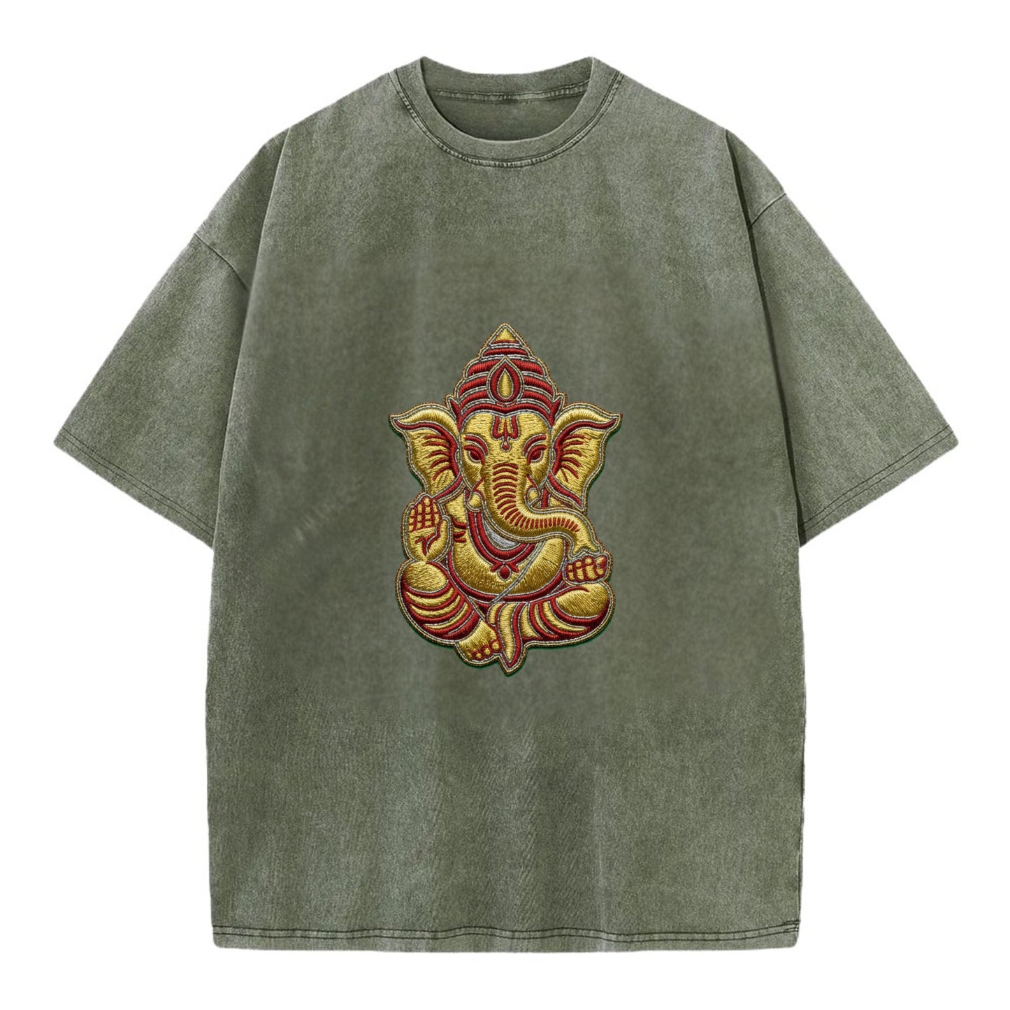 Ganesh - Vintage T-shirt - Army Green
