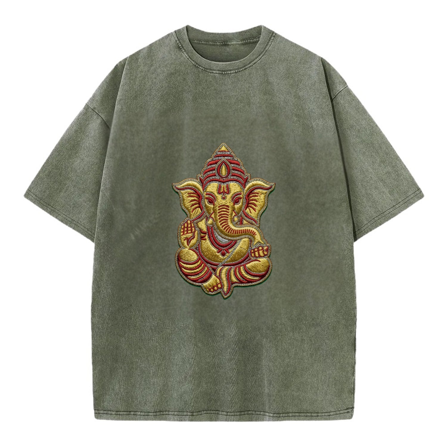 Ganesh - Vintage T-shirt - Army Green