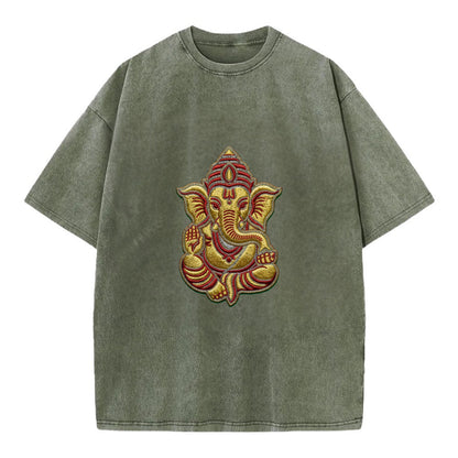 Ganesh - Vintage T-shirt - Army Green