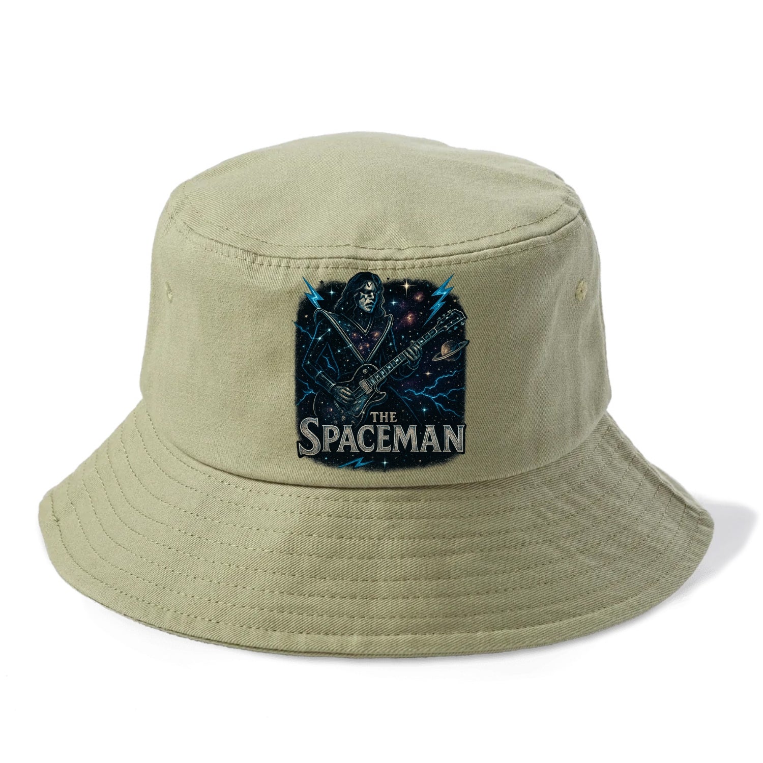 Spaceman Constellation - Bucket Hat - Army Green