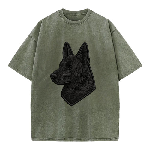 Belgian Sheepdog - Modern black shepherd - Vintage T-shirt