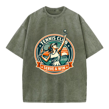 Ace of the Court - Vintage T-shirt - Army Green