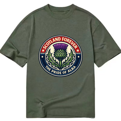Highland Heritage Emblem - Classic T-shirt - Army Green