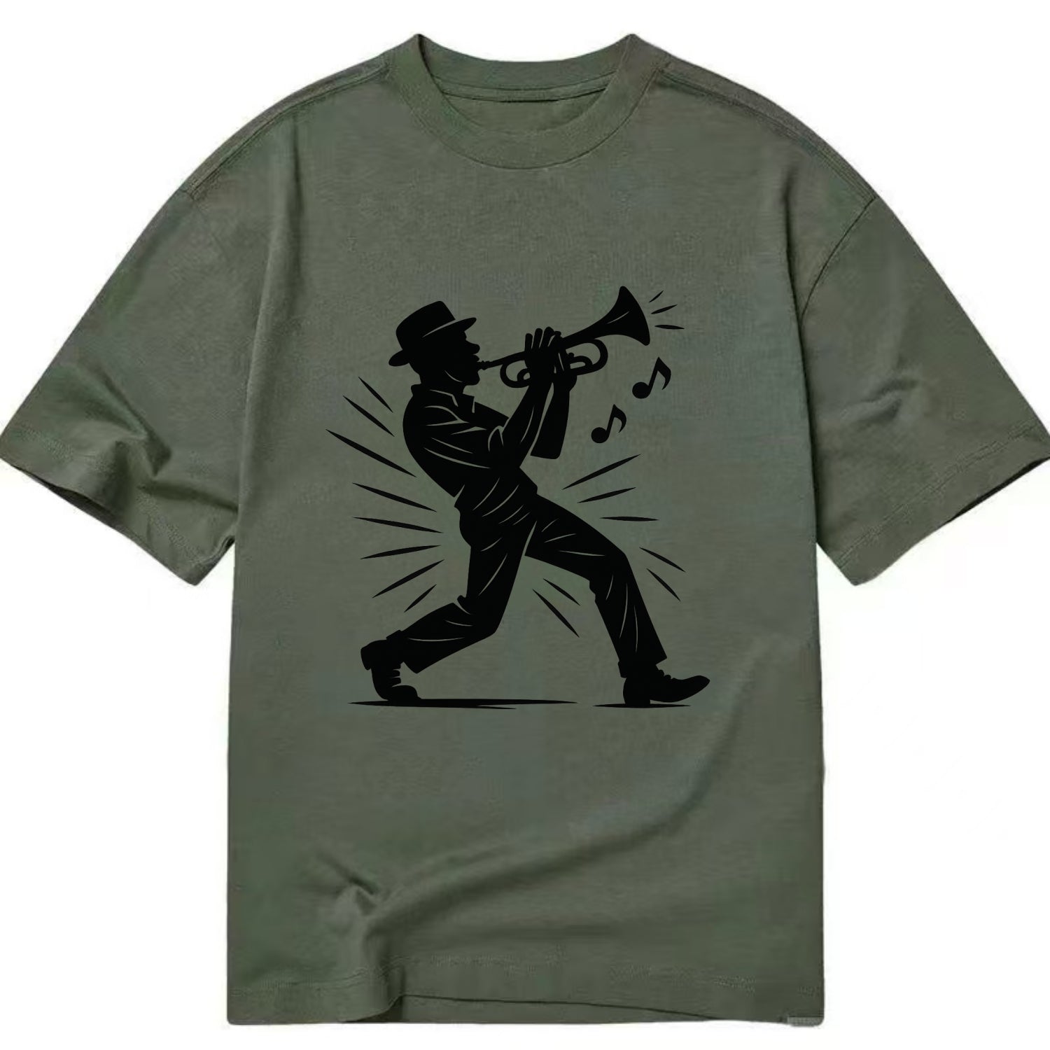 New Orleans jazz musician street corner - Classic T-shirt - Army Green