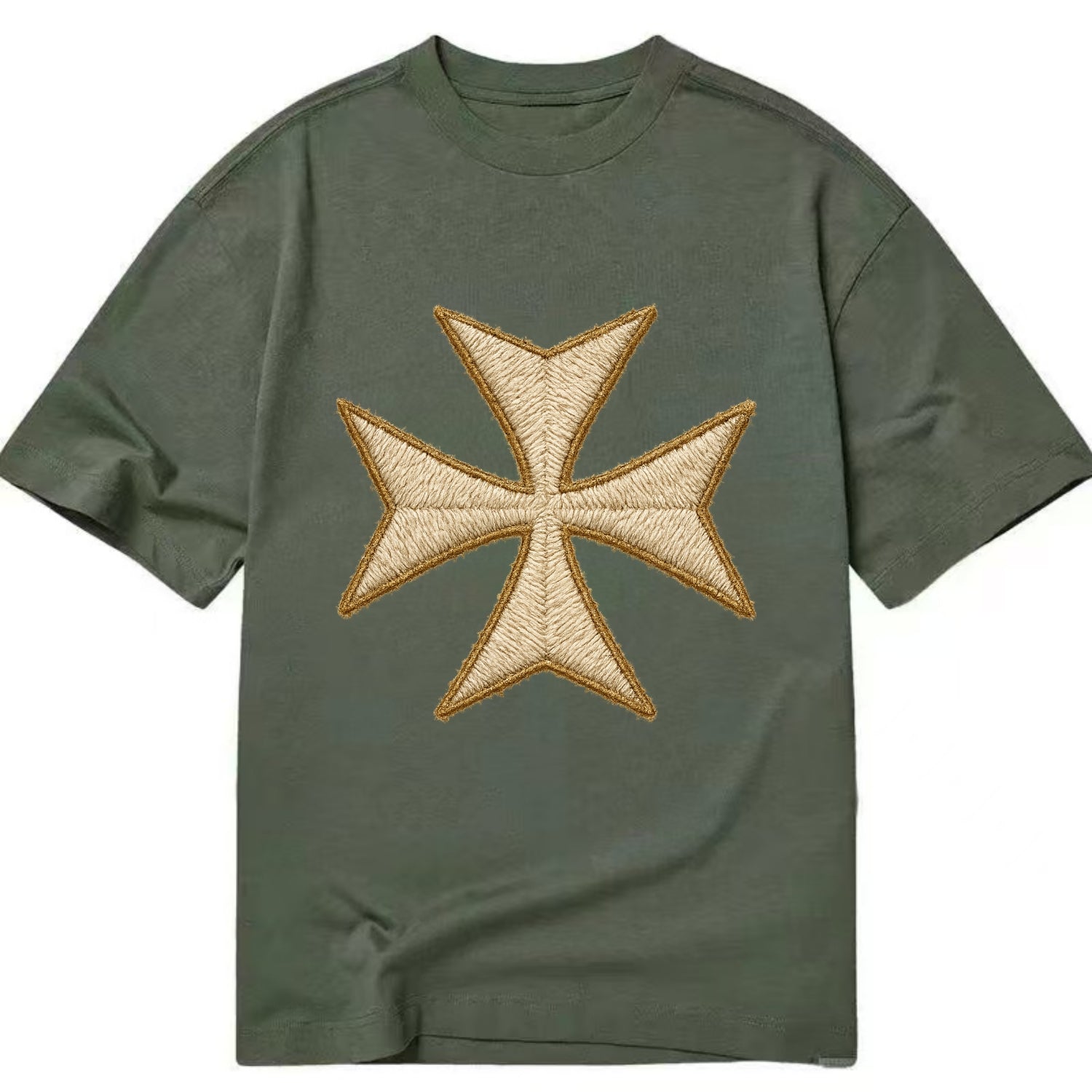Hospitaller Cross  - Classic T-shirt - Army Green